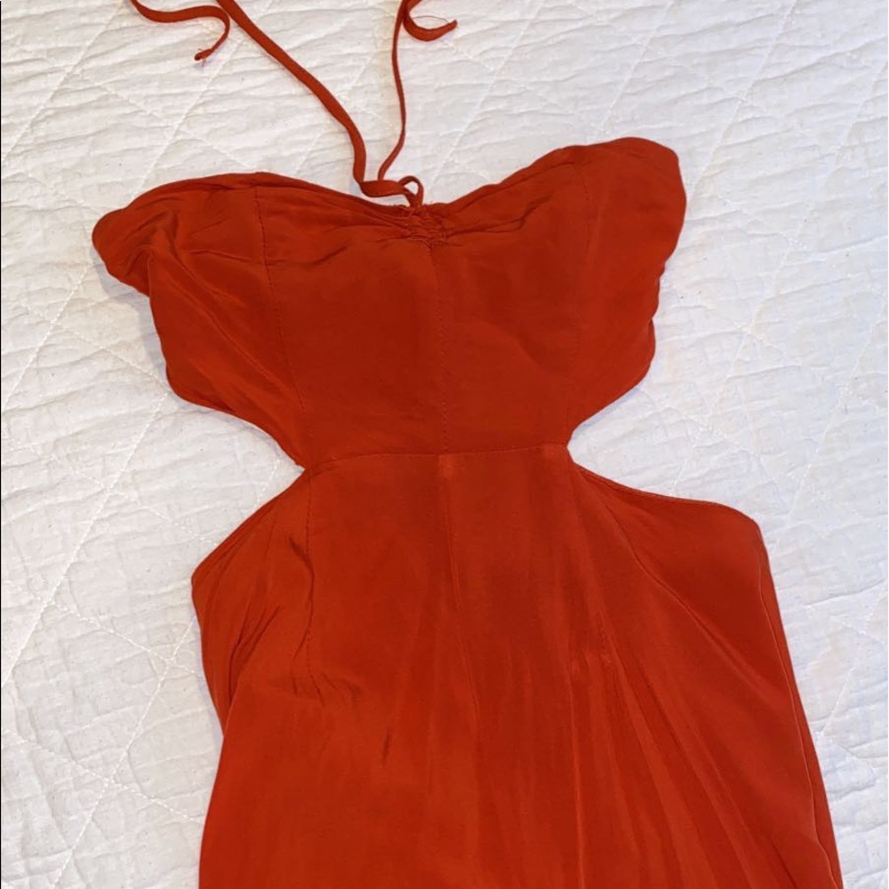 Bright orange jumpsuit